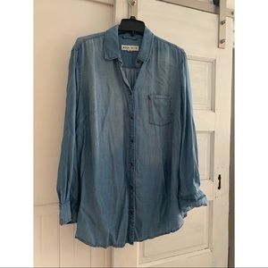 Oversized chambray shirt